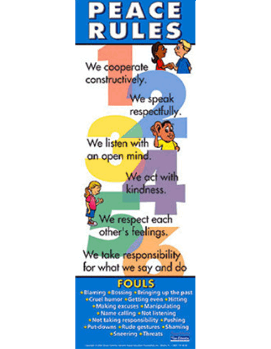 Peace Rules Poster
