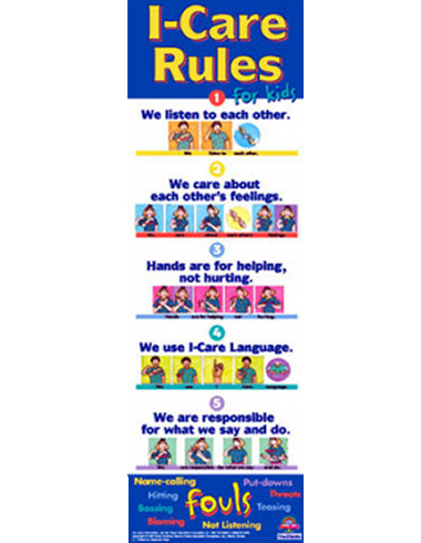 I-Care Rules Poster, Grade 3